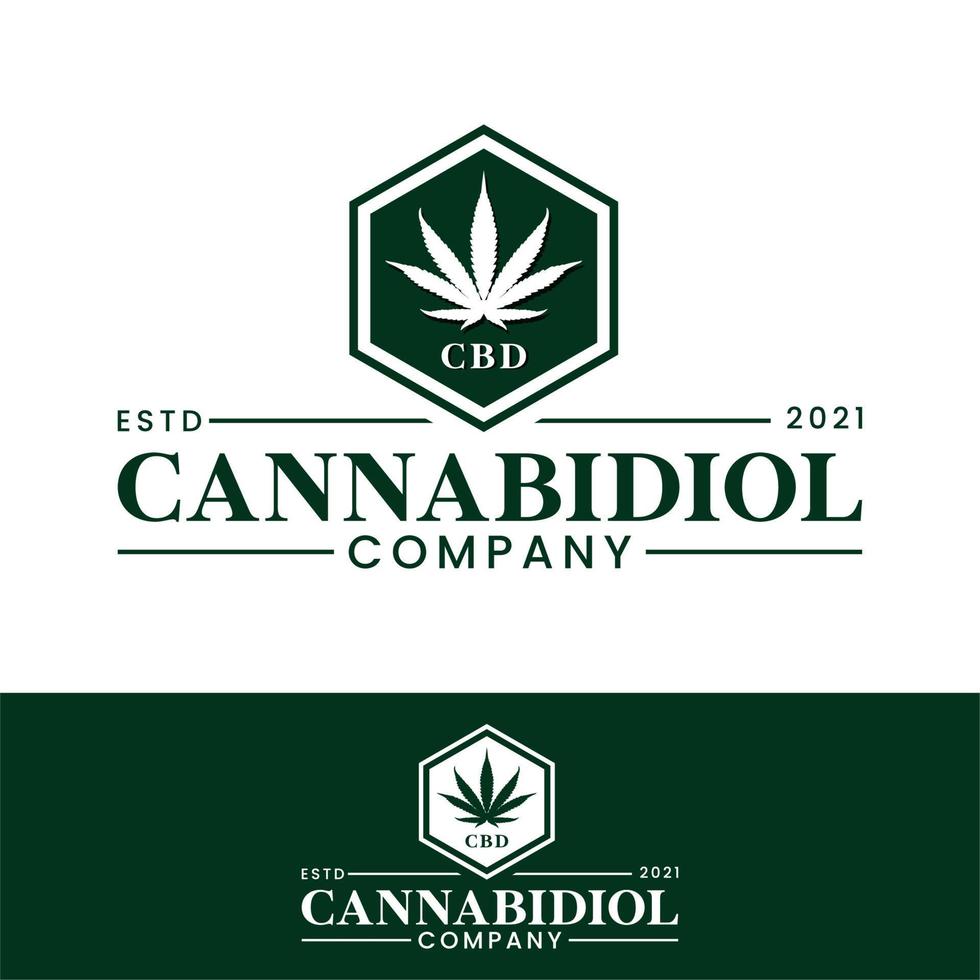 marijuana cannabidiol cannabis hampa kruka blad thc cbd logotyp design vektor