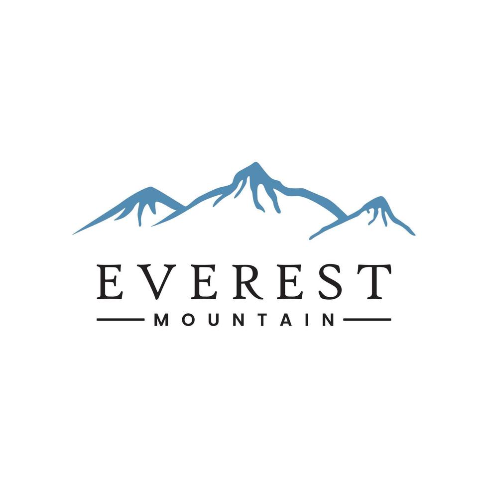 mount everest logotyp ikon design vektor