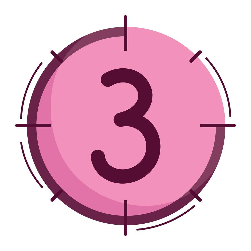 Film-Countdown-Symbol vektor