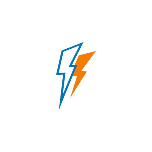 flash thunderbolt kreativ logotyp mall vektor illustration