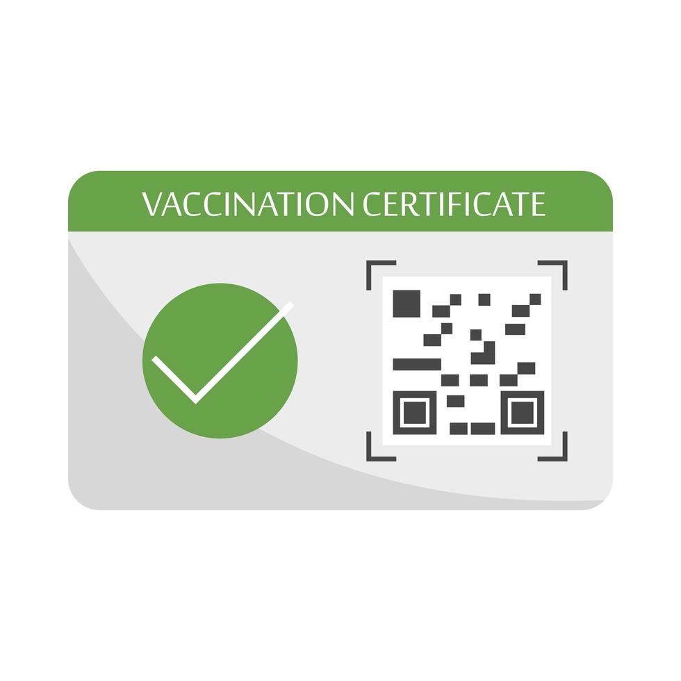 vaccinationsintyg app vektor