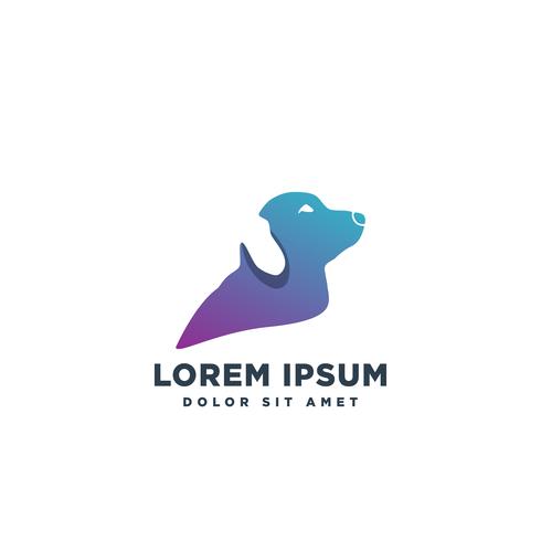 djurvård logo design kram hund katt vektor isolerat ikon element