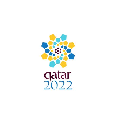 offizielle Logo-Weltmeisterschaft 2022 in Katar Vektor-Design-Symbol oder eine Ikone vektor