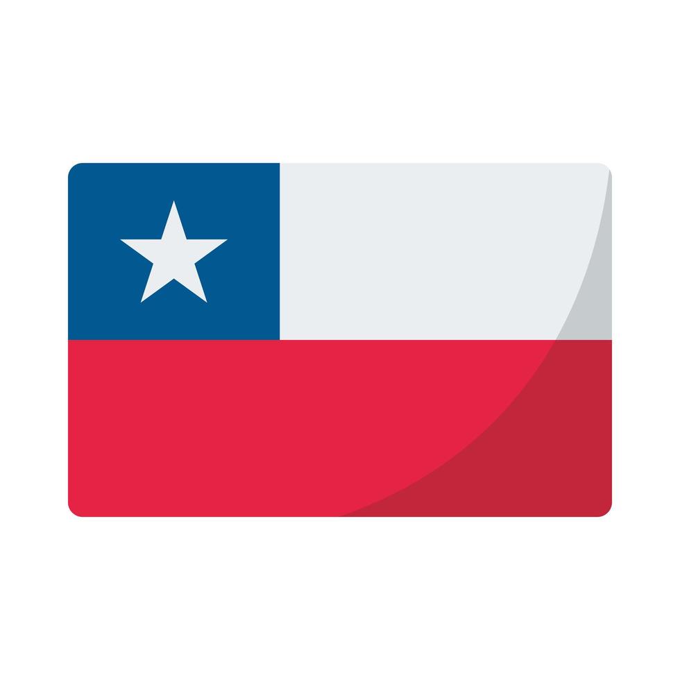 chilens flagga vektor