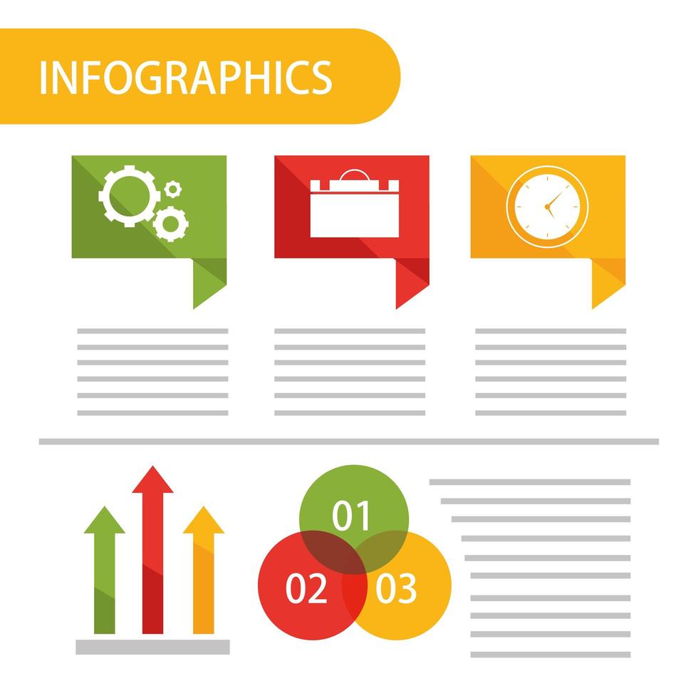 infografisk rapportmall vektor