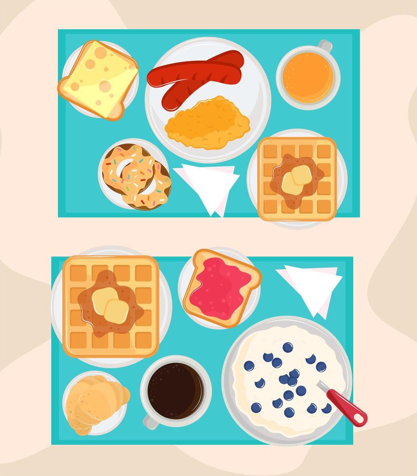 frühstück ernährung essen vektor