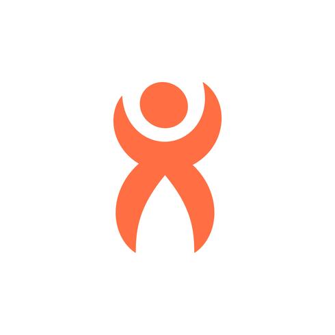 menschliche Ikone Logo Design Vorlage Vektor-Illustration vektor