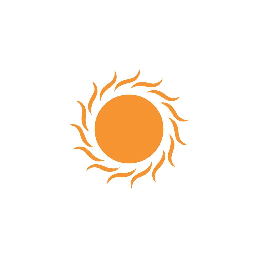 abstrakt solen logotyp. vektor solen ikon.