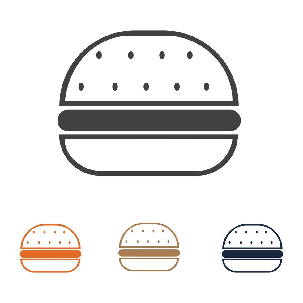 Hamburger-Logo-Design vektor