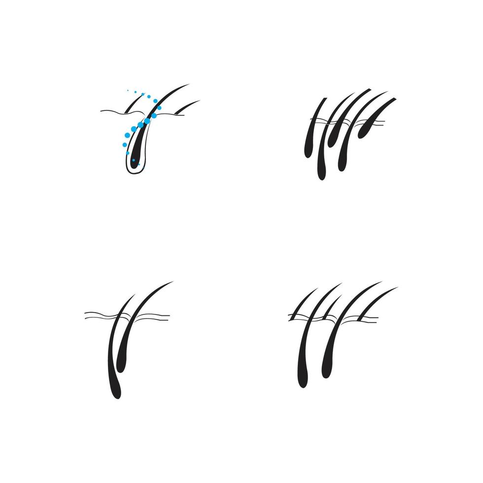 logotyp för hårbehandlingar vektor