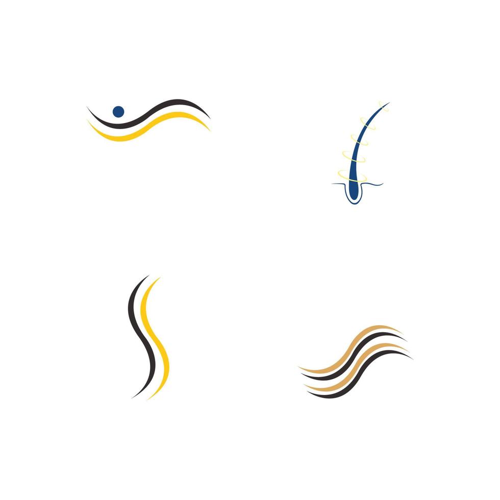 logotyp för hårbehandlingar vektor