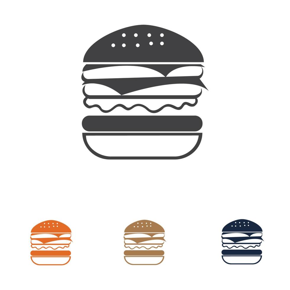 Hamburger-Logo-Design vektor