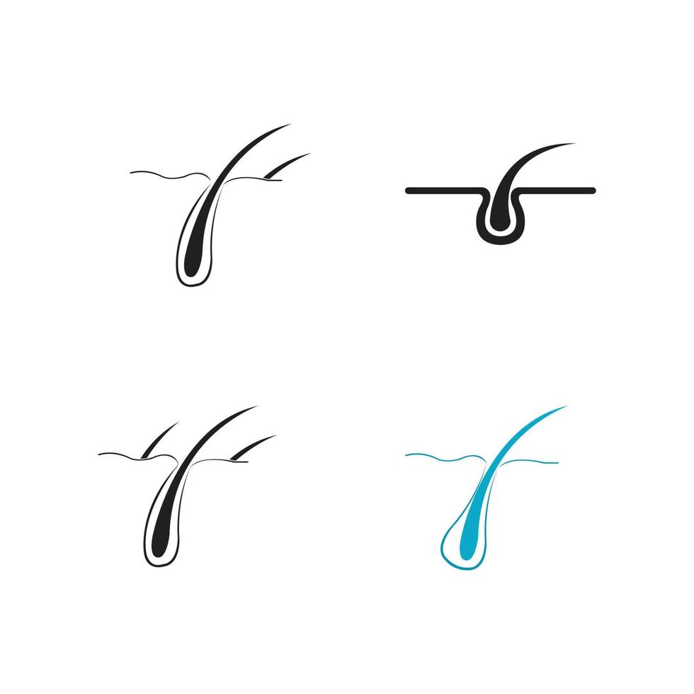 Logo für Haarbehandlungen vektor