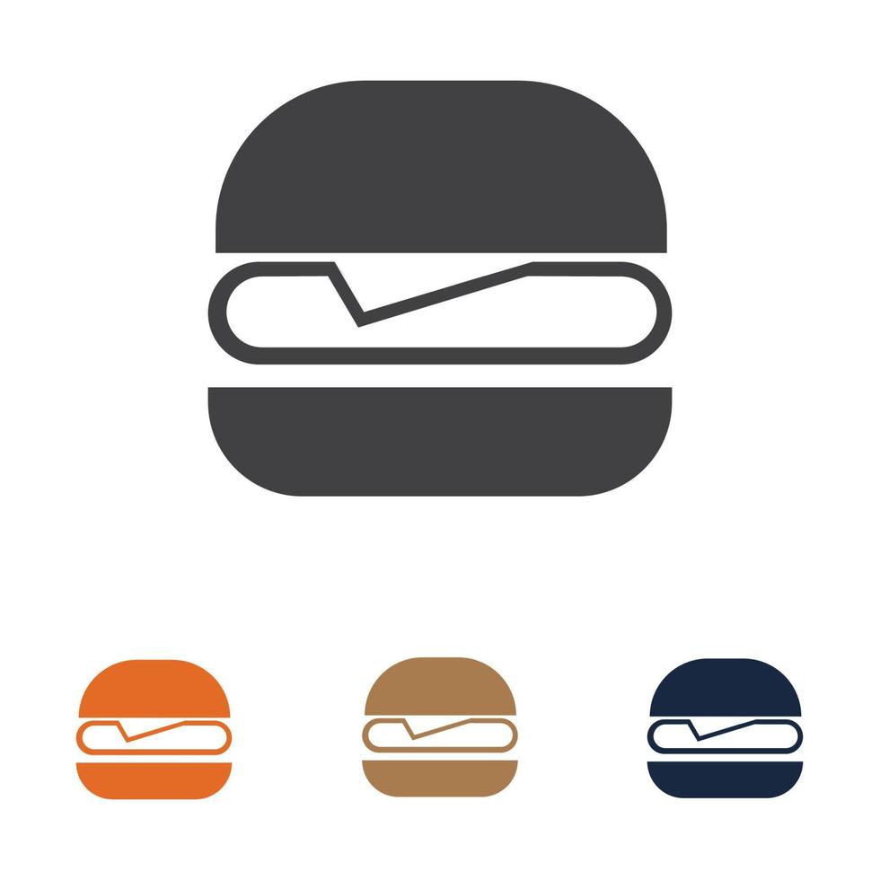 Hamburger-Logo-Design vektor