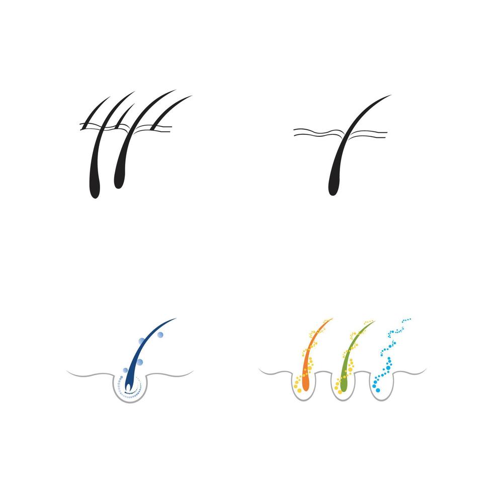 Logo für Haarbehandlungen vektor