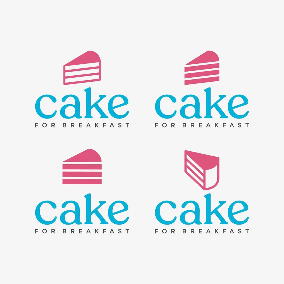 Kuchen-Logo-Design-Vorlage herunterladen vektor