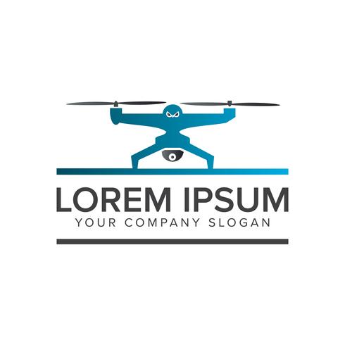 drone logotyp. tech kamera logotyp design koncept mall vektor