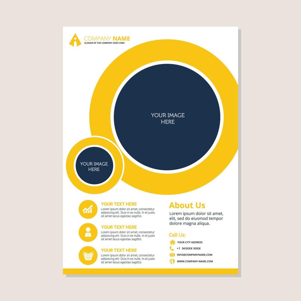 Corporate Business Jahresbericht Broschüre Flyer Design vektor