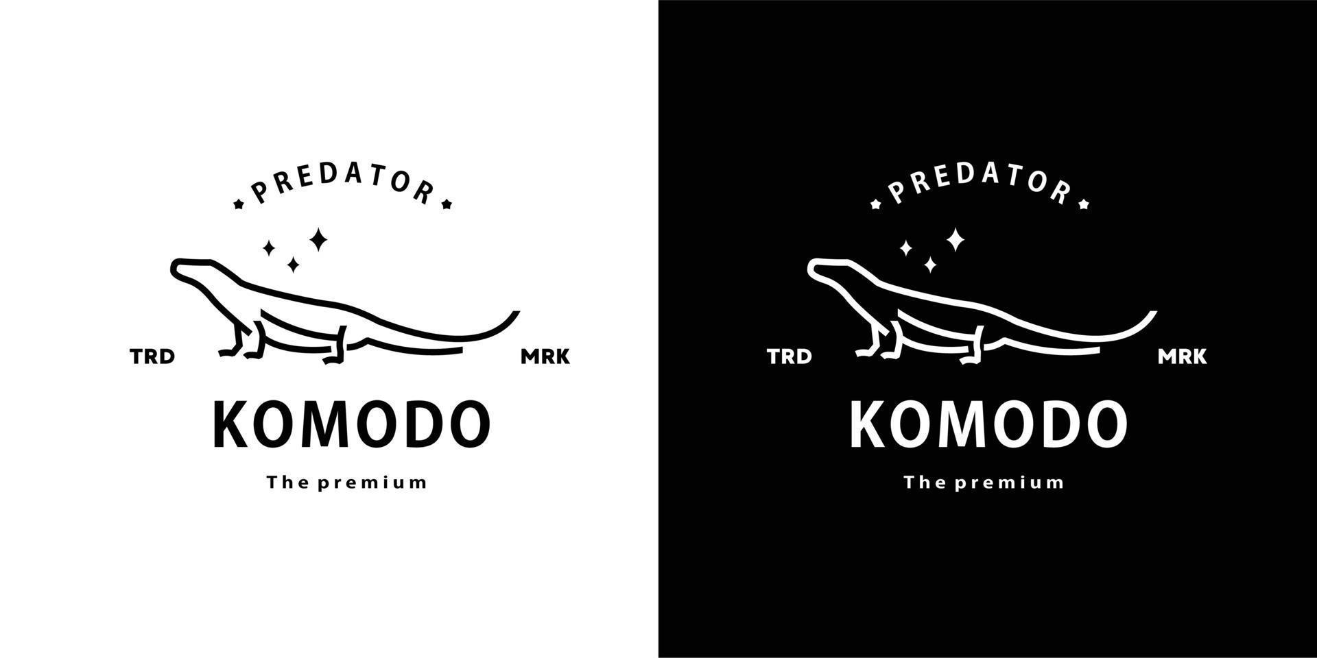 vintage retro hipster comodo logotyp vektor kontur monoline konst ikon