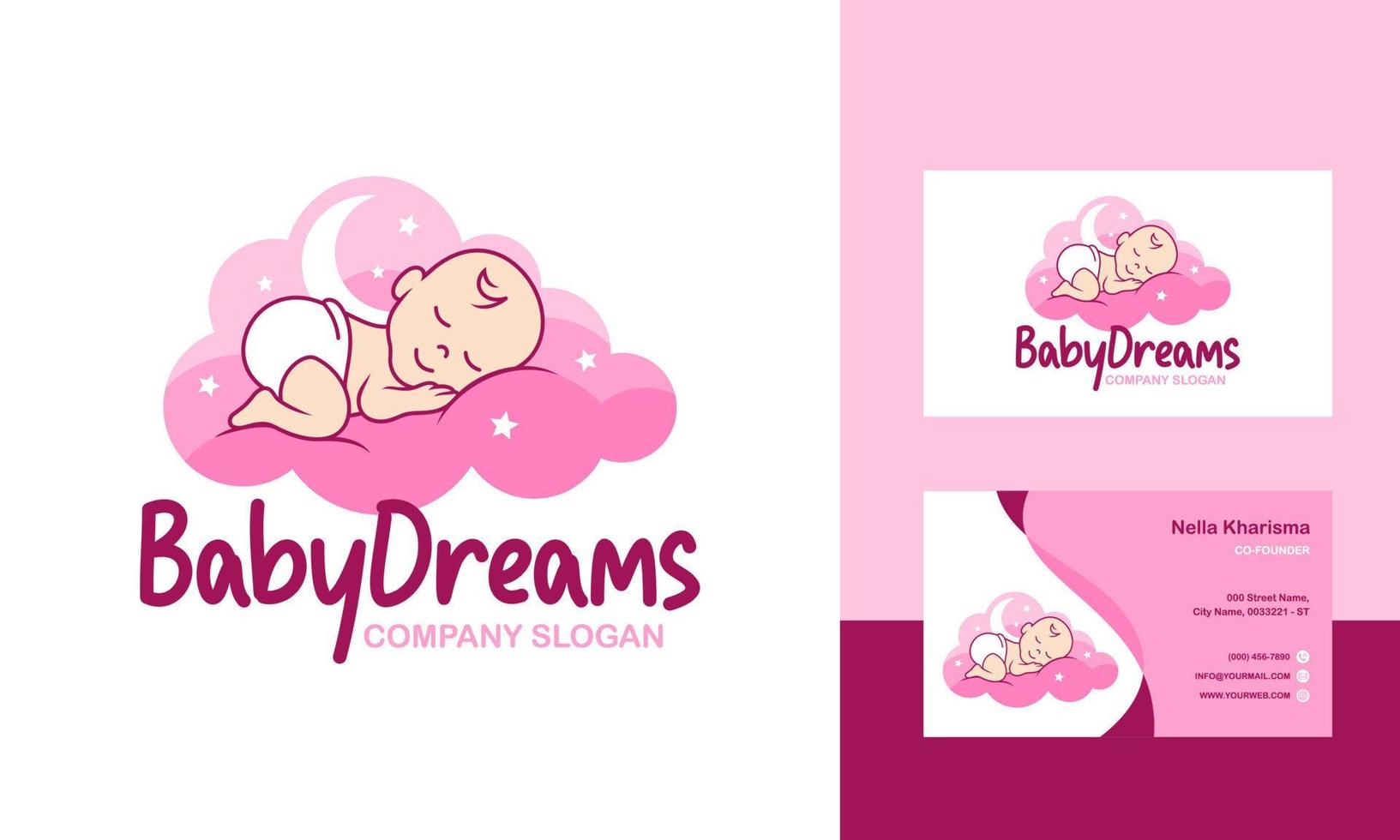 söt baby logotyp design vektor