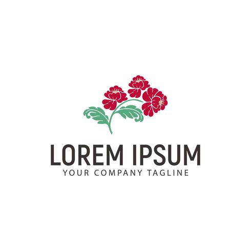 Blumen-Logo-Design-Konzept-Vorlage vektor