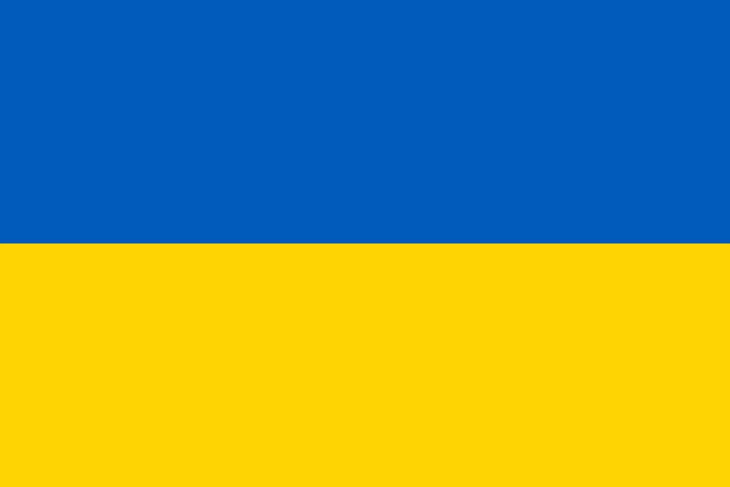 Ukrainas flagga, vektorbild för banderoller, utskrifter och illustrationer vektor