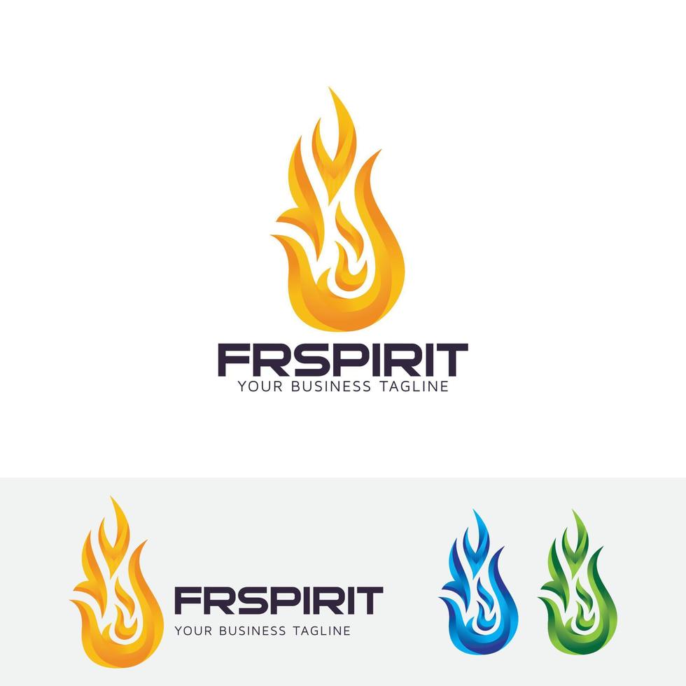 Feuer-Konzept-Logo-Vorlage vektor