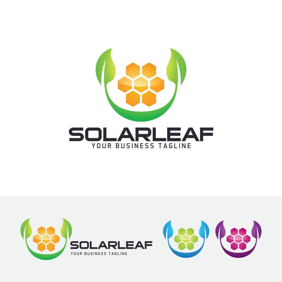 logotypdesign för förnybar energikoncept vektor