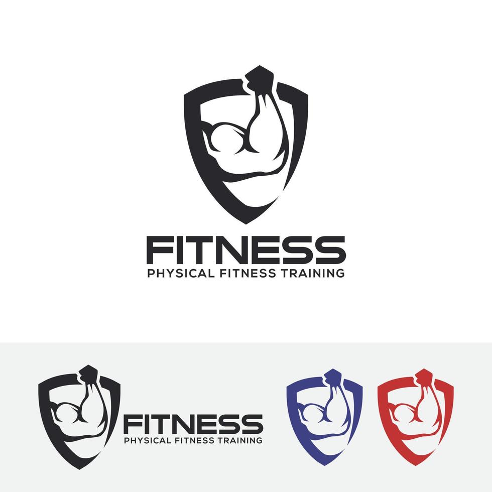 Fitness-Vektor-Logo-Vorlage vektor