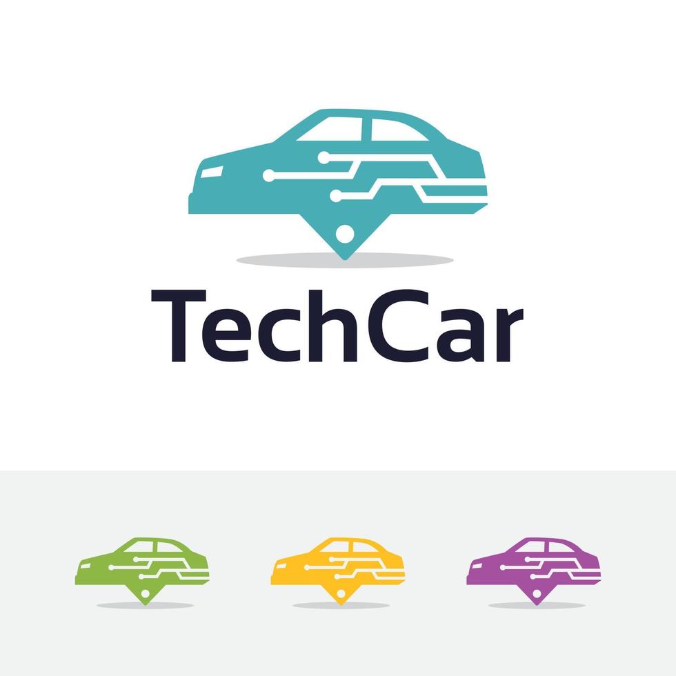 Logo-Design für zukünftiges Autokonzept vektor