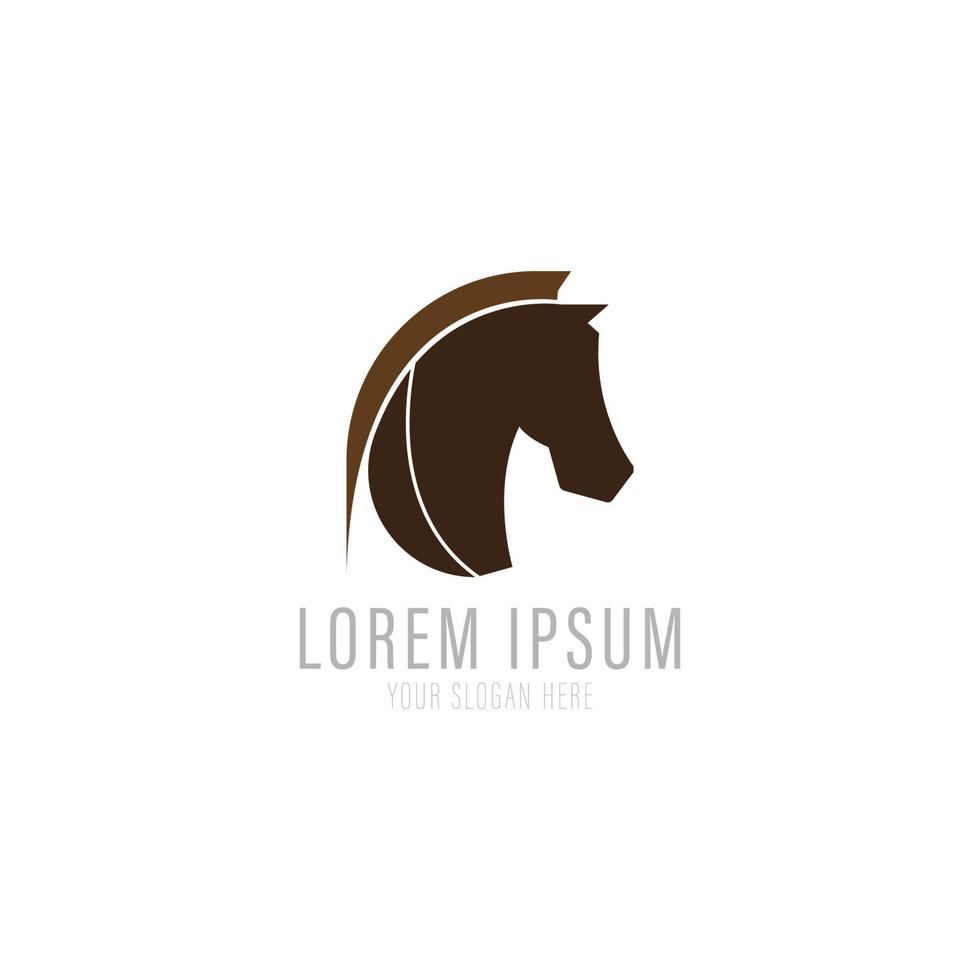 Pferd Logo Vorlage vektor