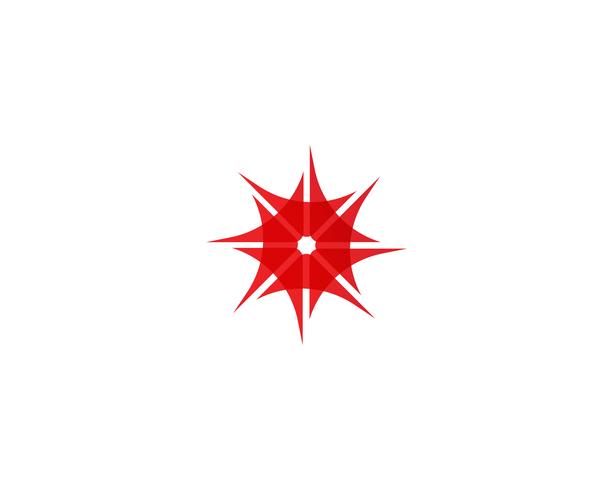 Sternlogoschablonenvektorikonen-Illustrationsdesign vektor