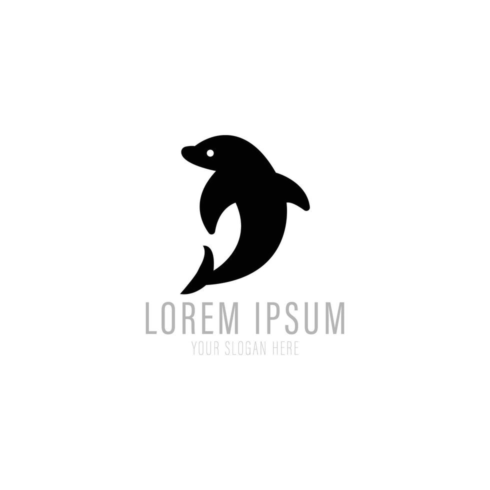 Delphin-Logo-Design vektor