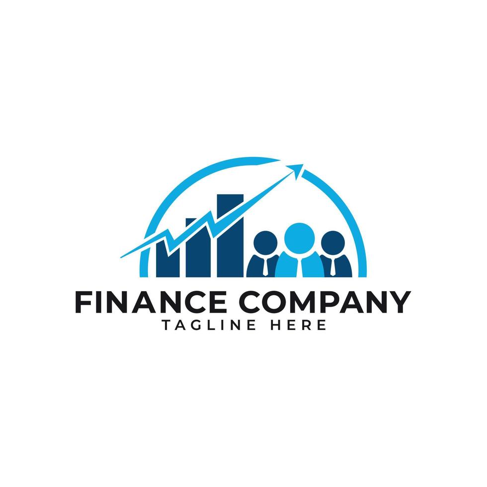 Vorlage für das Logo des Finanzkonzerns vektor