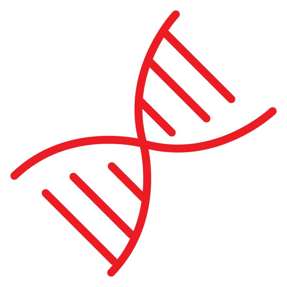 dna-symbol für website, symbol, präsentation editierbarer vektor