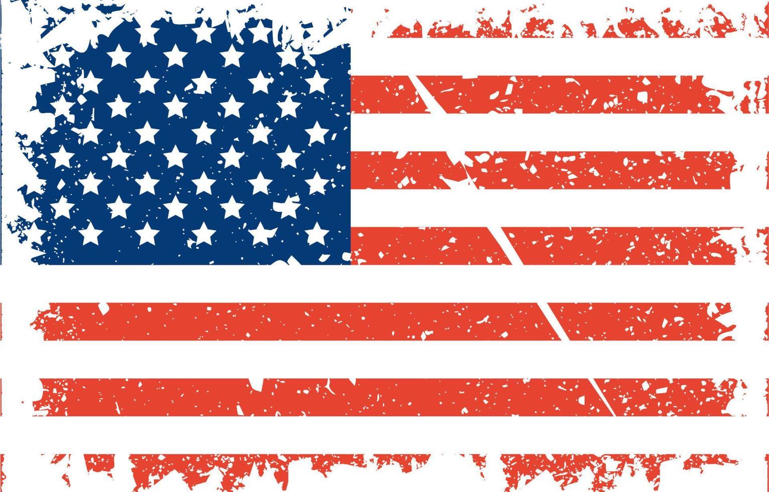 nödställda amerikanska flaggan vektor