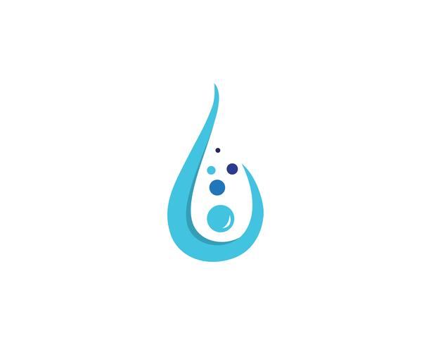 Wassertropfen Logo Template-Vektorillustrationsdesign - Vektor