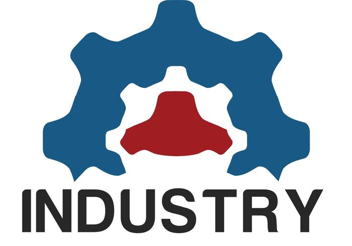 Industriell logotyp vektor