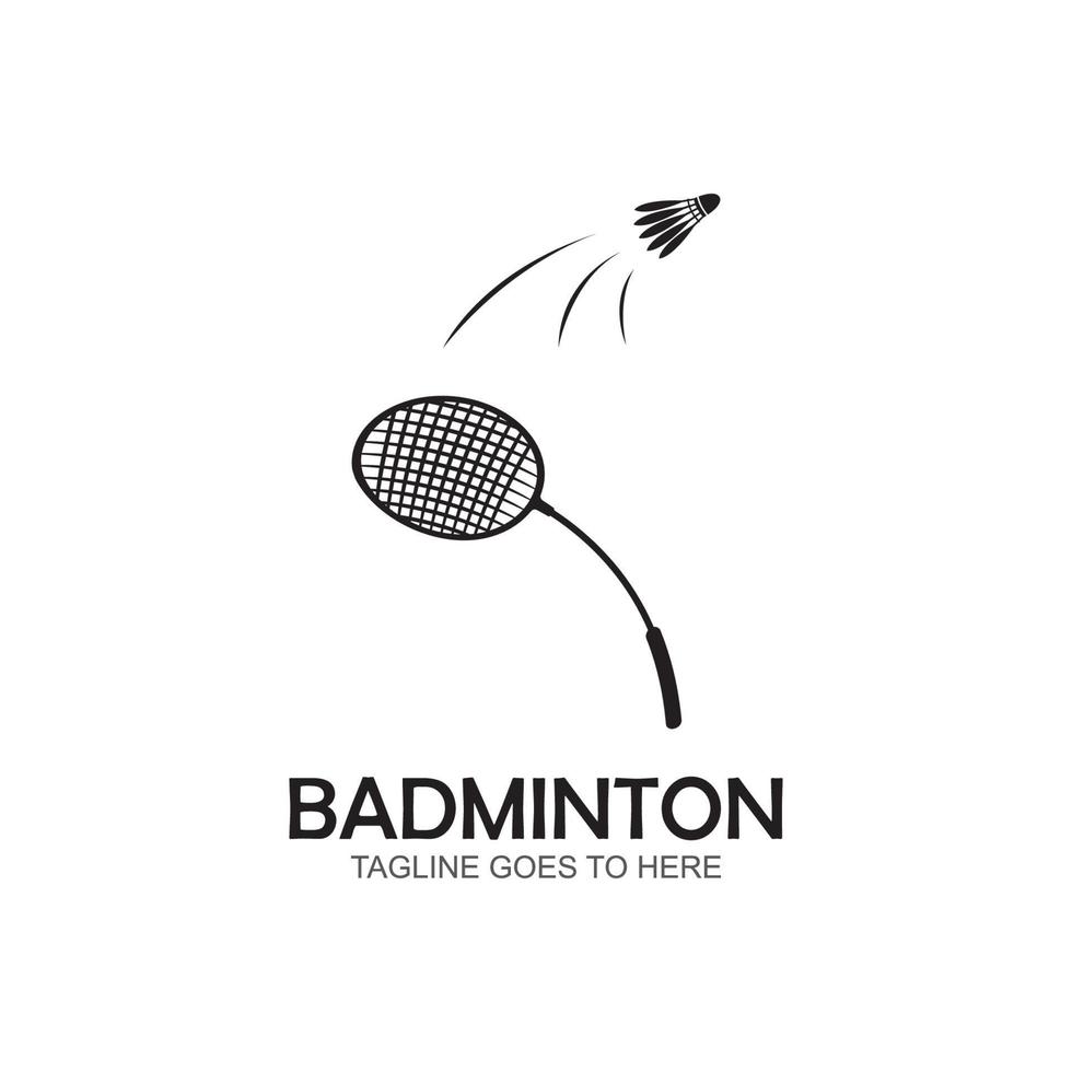 badminton logotyp vektor ikon illustration design mall. badminton fjäderboll ikon logo. badminton sport logotyp mall vektor. sport klubb logotyp koncept