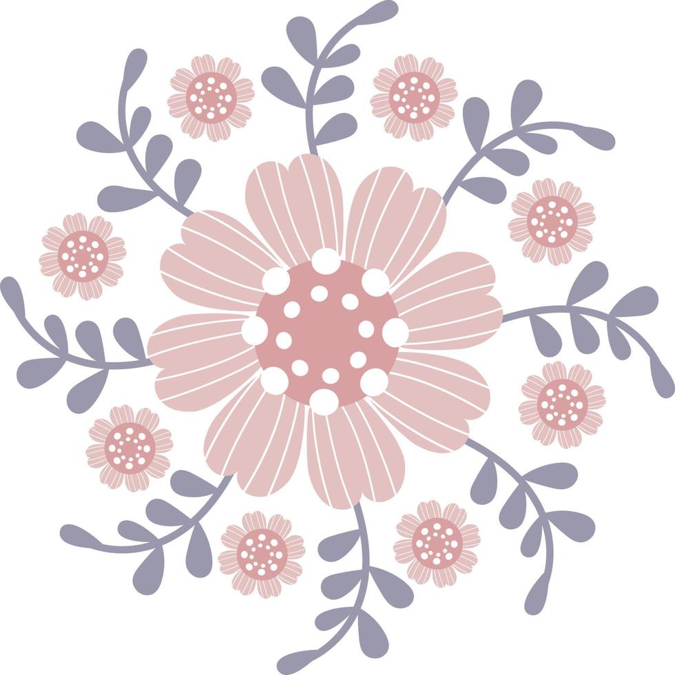schönes Blumenarrangement. Vektor-Illustration. dekorative botanische Elementdekoration vektor