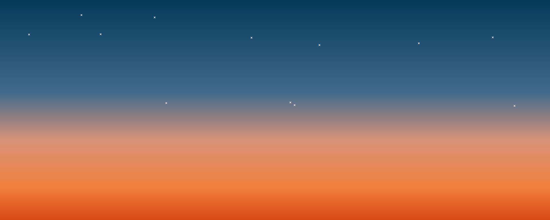vektor illustration av solnedgången från toppen av kullen