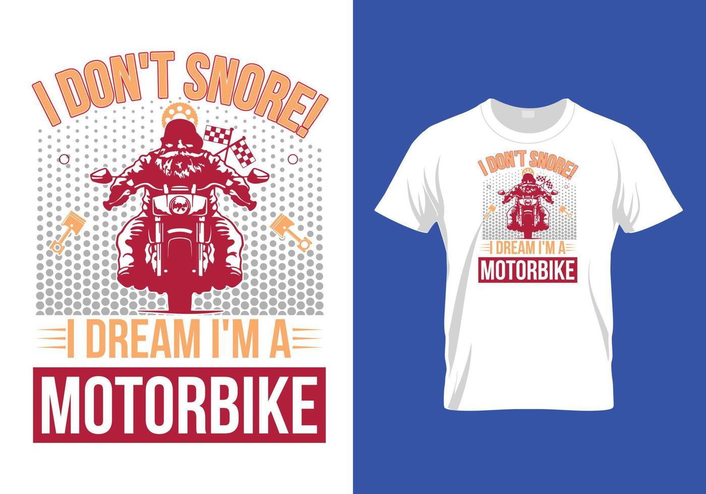 motorcykel t-shirt design vektor