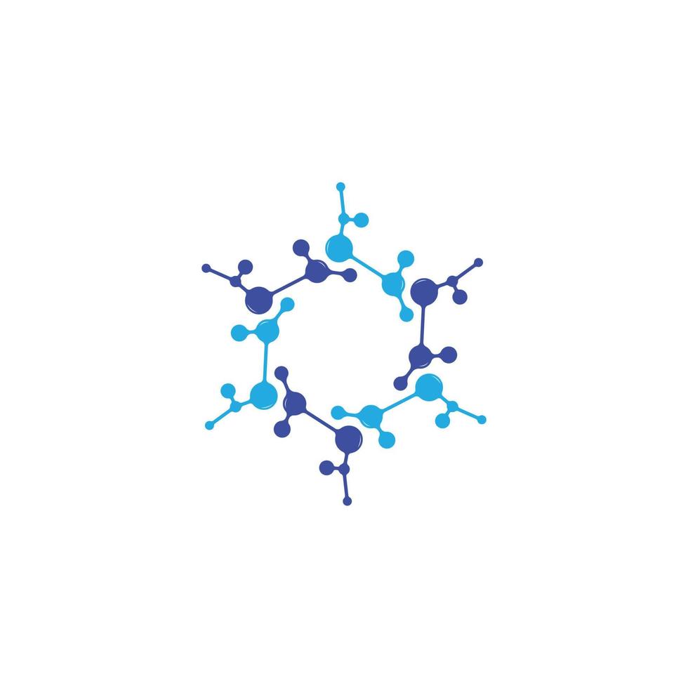 Molekül-Logo-Vorlage Vektor-Symbol vektor