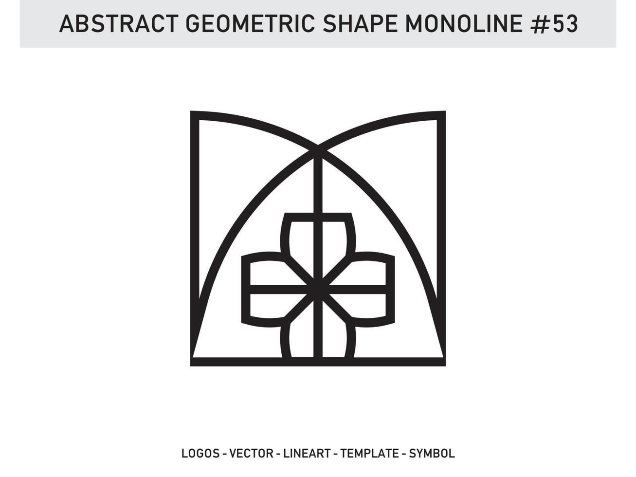 geometriska abstrakta polygonala former eleganta gränser ramelement symboler gratis vektor