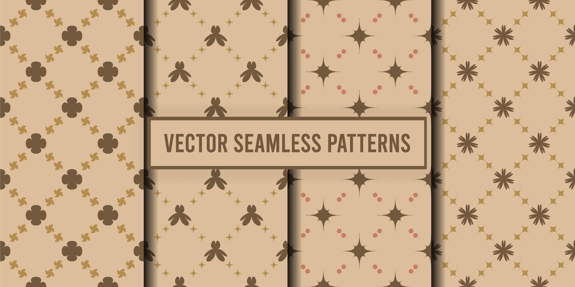 dekoratives nahtloses Muster vektor