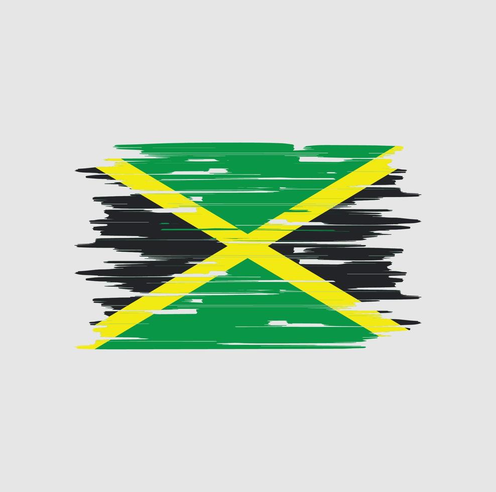 jamaica flaggborste vektor