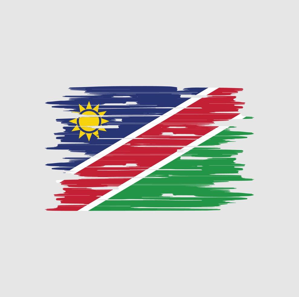 namibia flagge bürste vektor