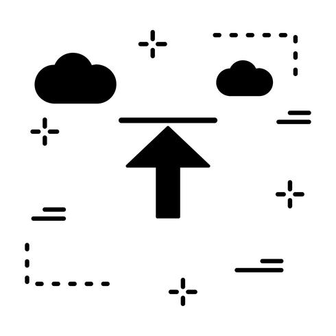 Vektor-Upload-Symbol vektor