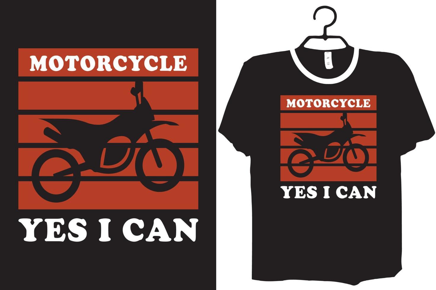 Motorrad-T-Shirt-Design vektor