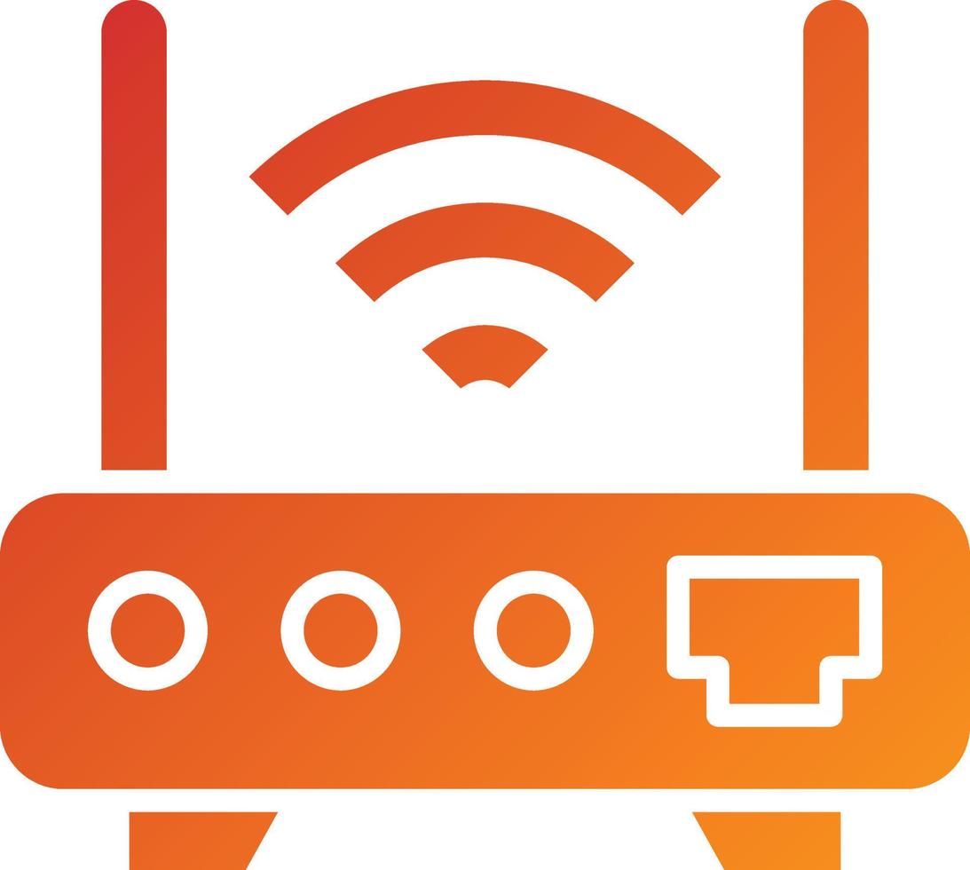 wifi-router ikon stil vektor